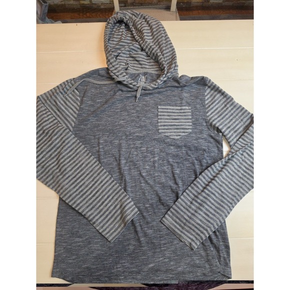 Zine Clothing Other - Zine Mens XL Pullover Hoodie Shirt Long Sleeve  Striped Pocket